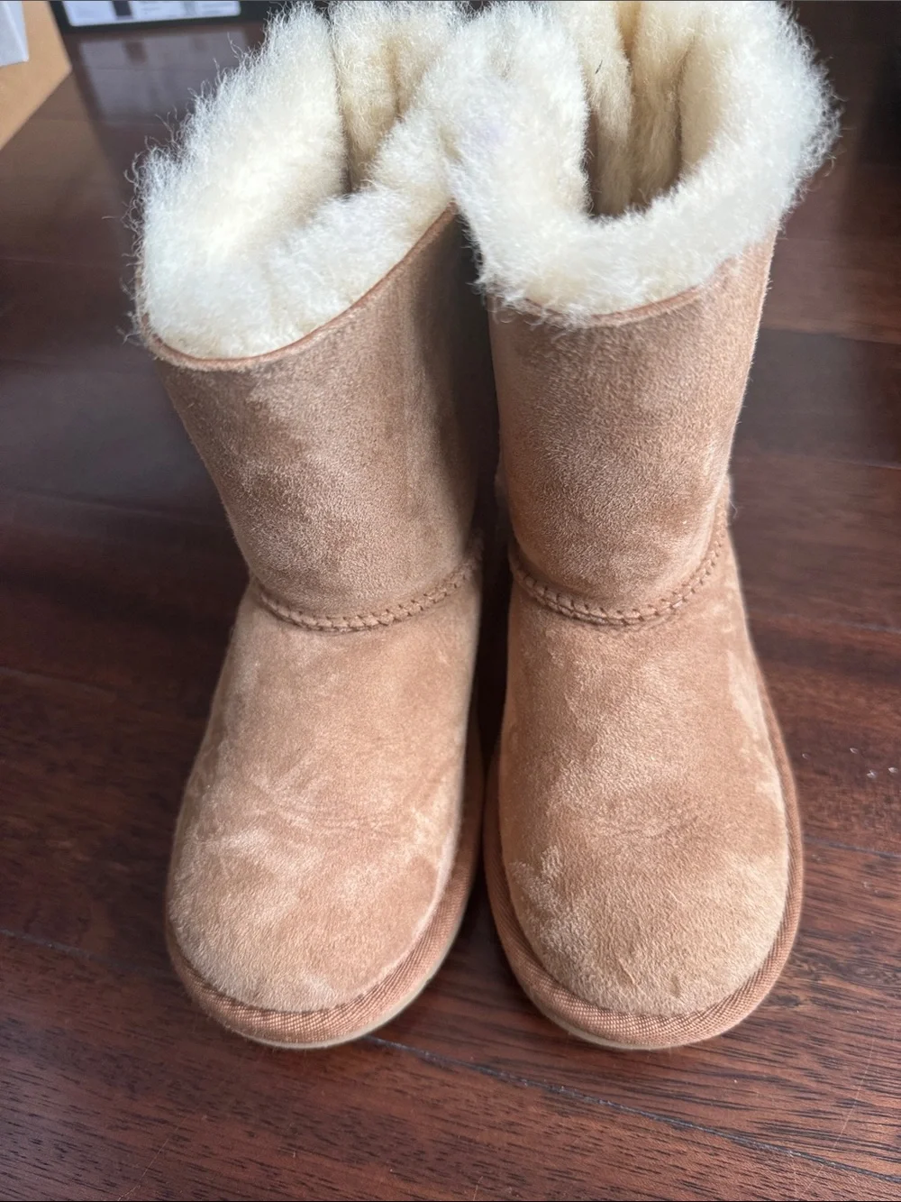 Ugh Bailey Bow Classic Plush Shearling Winter Boots - Chestnut